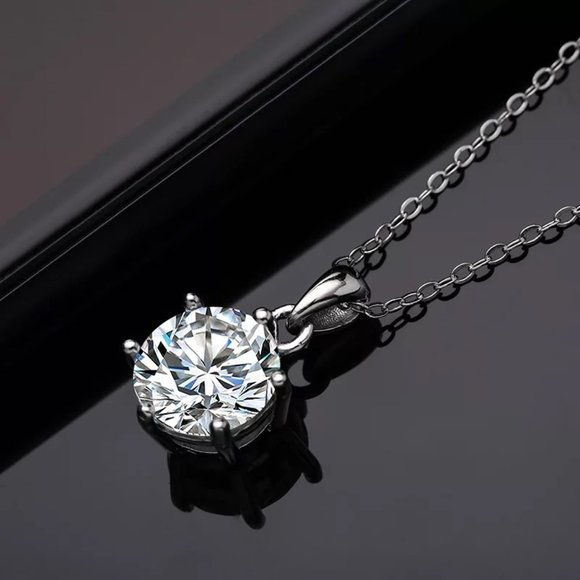 Certified 5ct. t.w. Diamond Brilliant Cut Necklace - Picture 3 of 16